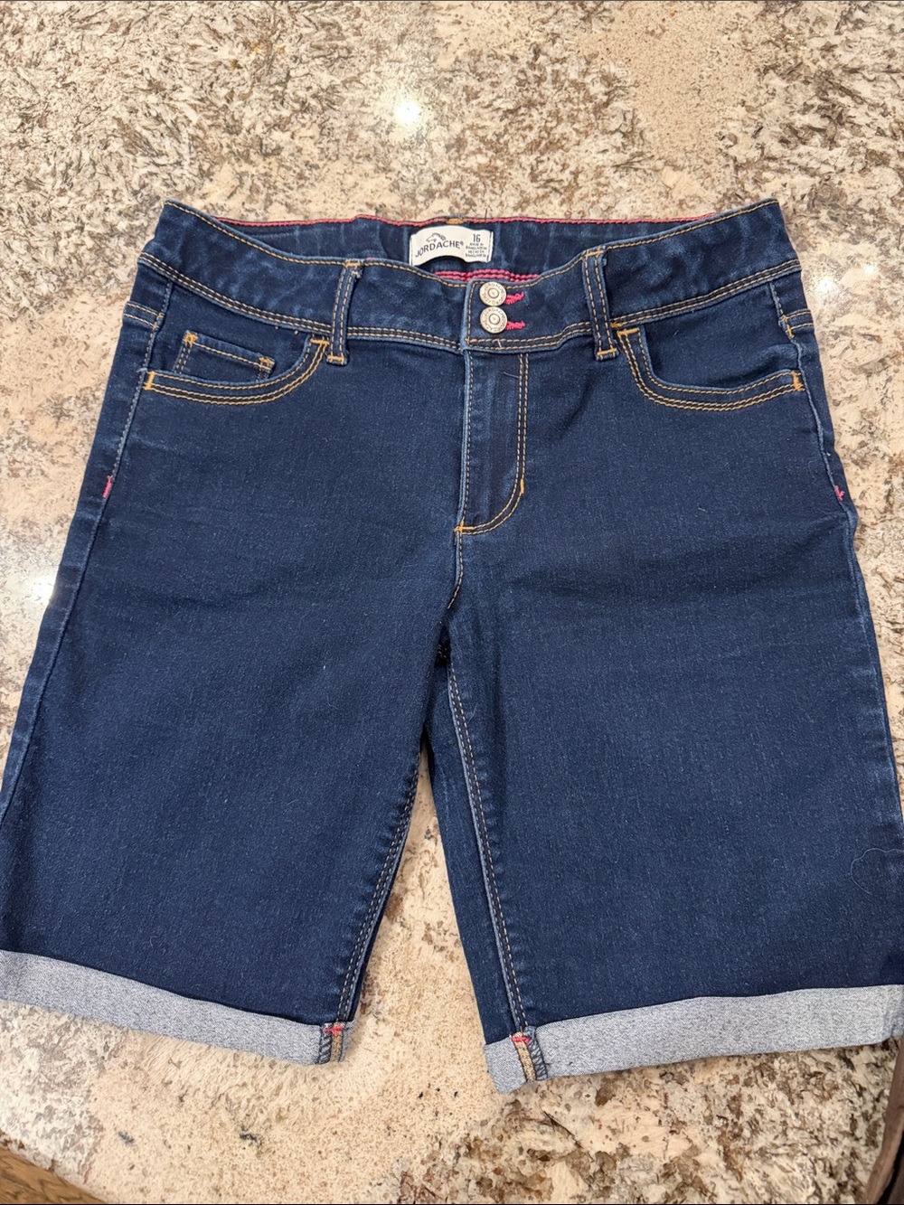 Jordache Dark Blue Denim Bermuda Shorts